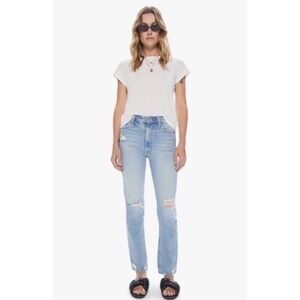 Mother Superior High Waisted Rider Skimp Jeans Straight  The Confession 27 X 30